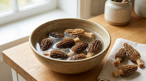 Comment réhydrater des morilles séchées pour un goût intact ?