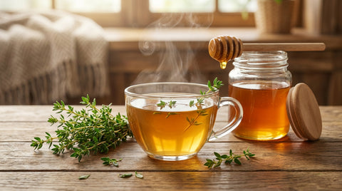 Tisane de thym et miel : bienfaits pour la gorge