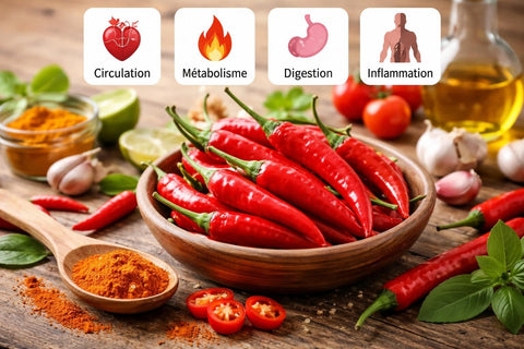 Bienfaits du piment de Cayenne : guide complet 2026