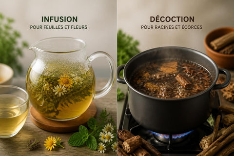 Différence Infusion et Décoction : Guide Complet 2026