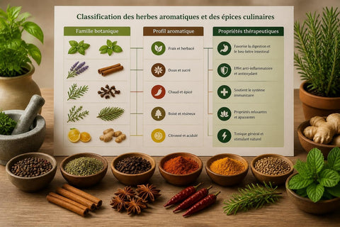 Herbes et Épices Liste : Votre Référence Culinaire