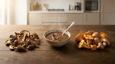 Champignons séchés ou frais : le match pour vos sauces