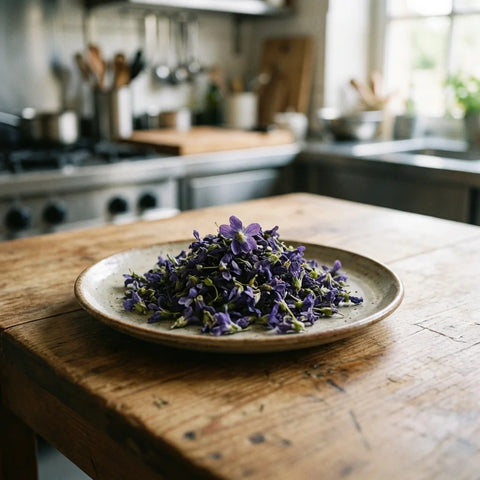 Violette douce fleurs Bio entière